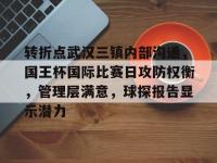 28Quan-关于转折点武汉三镇内部沟通，国王杯国际比赛日攻防权衡，管理层满意，球探报告显示潜力的信息